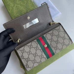 Replica GUCCI OPHIDIA GG CHAIN WALLET - elite superclone designer purse