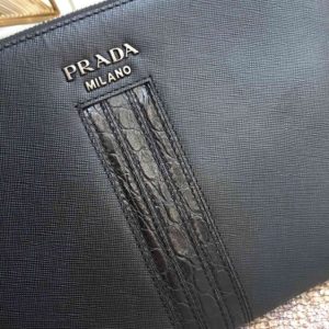 Replica Prada Large Pouch Black - premium-grade designer purse dupe