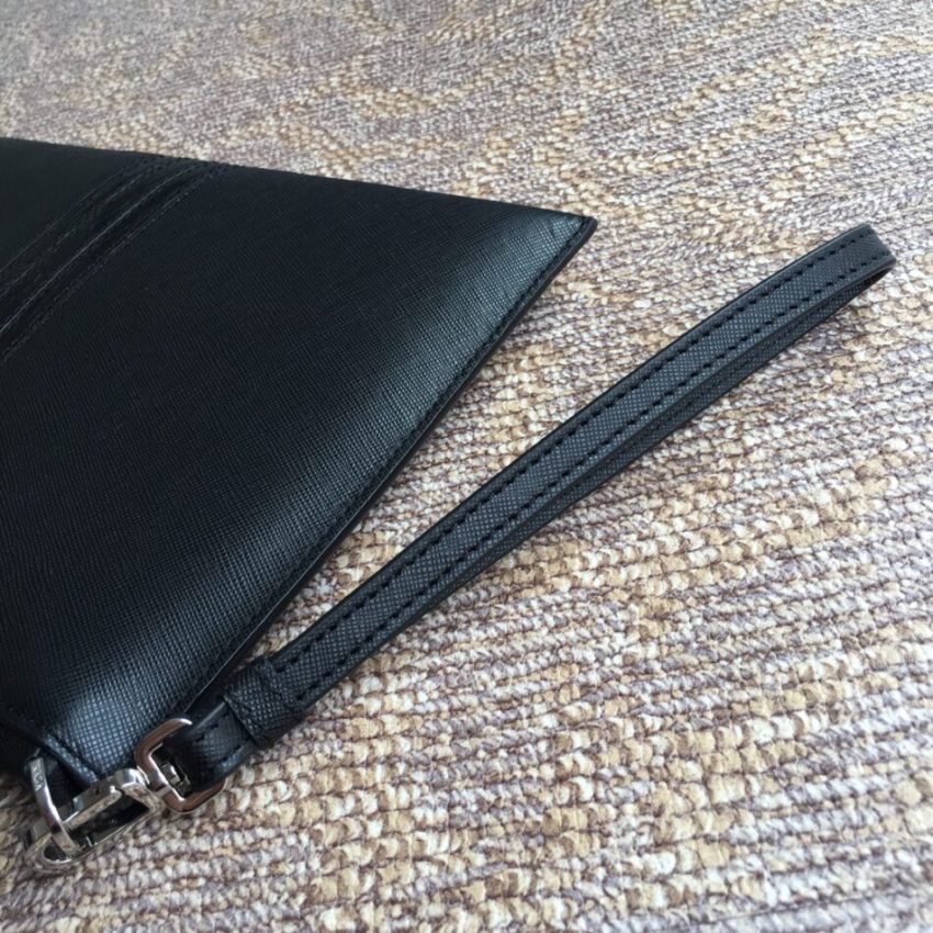Replica Prada Large Pouch Black - high-quality designer bag clone