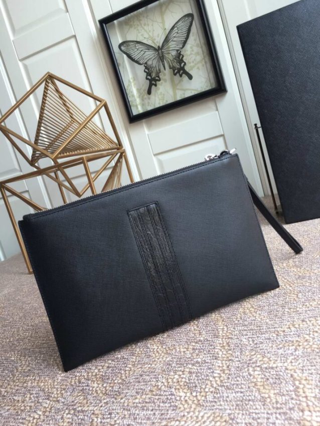 Replica Prada Large Pouch Black - high-end fake designer purse