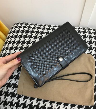 Replica Bottega Veneta Clutch Black - high-end fake designer purse