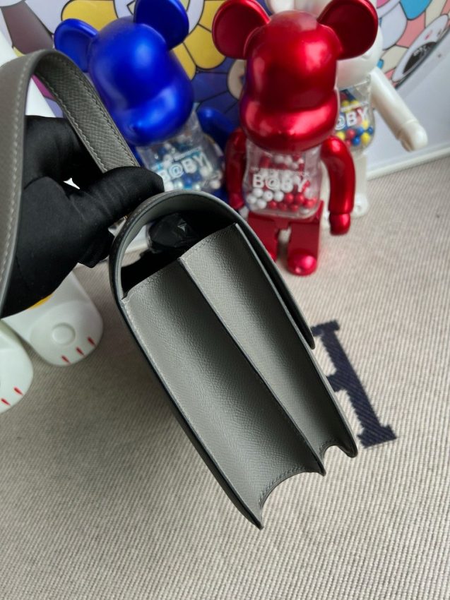 Replica Hermes Constance 18cm Grey - high-quality designer bag clone