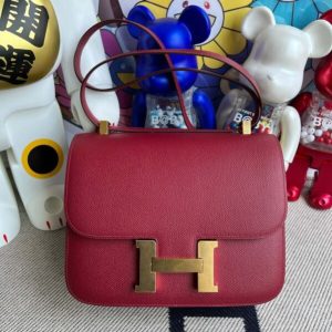 Replica Hermes Constance 24cm Red - top-tier luxury replica shoulder bag