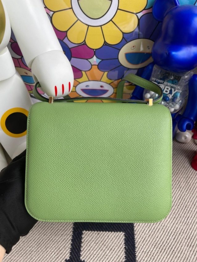 Replica Hermes Constance 18cm Light Green - top-rated replica designer bag