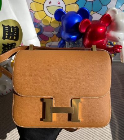Replica Hermes Constance 24cm Brown - best quality luxury bag dupe