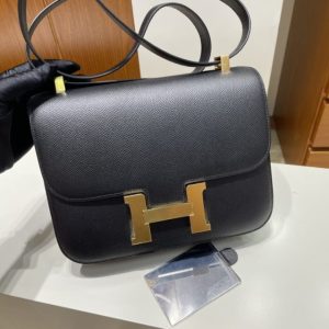 Replica Hermes Constance 24cm Black - ultra-realistic fake designer tote
