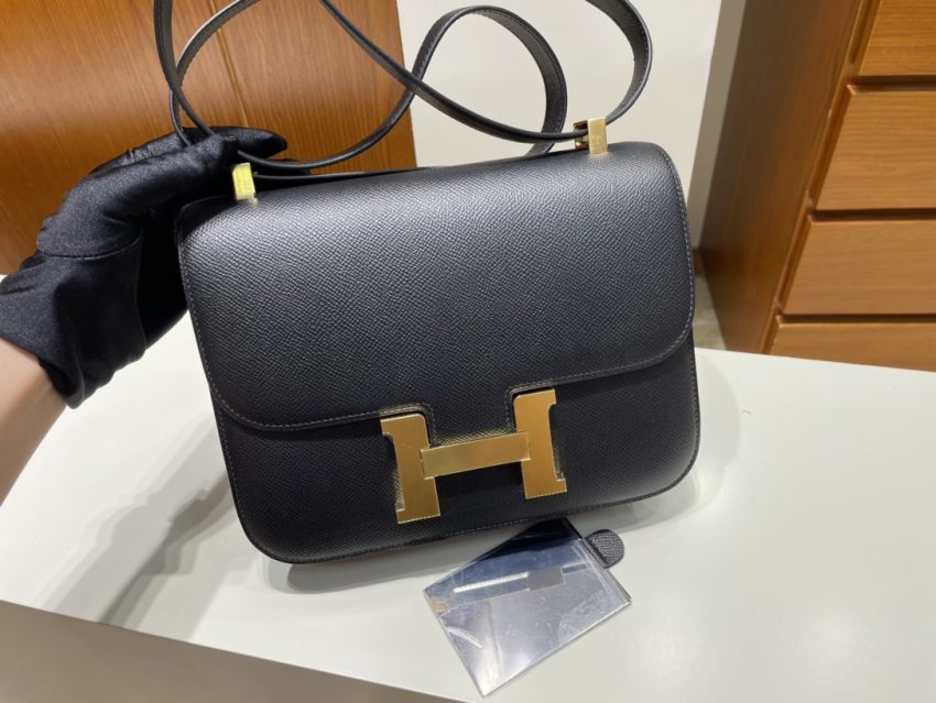 Replica Hermes Constance 24cm Black - ultra-realistic fake designer tote