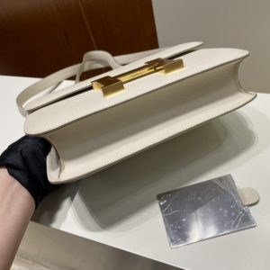Replica Hermes Constance 24cm Creamy White - premium 1:1 fake handbag model
