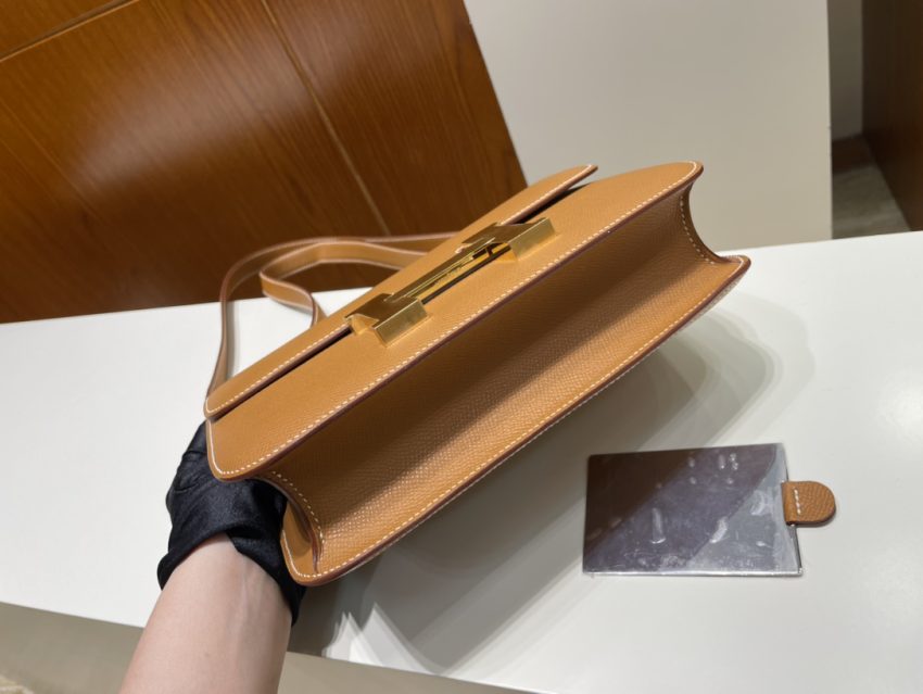 Replica Hermes Constance 24cm Golden Brown - high-accuracy replica luxury purse
