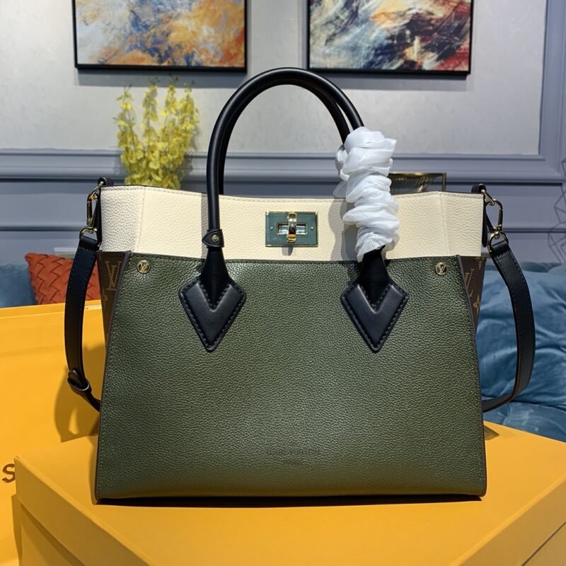 Replica Louis Vuitton On My Side Dark Green - 1:1 designer replica handbag