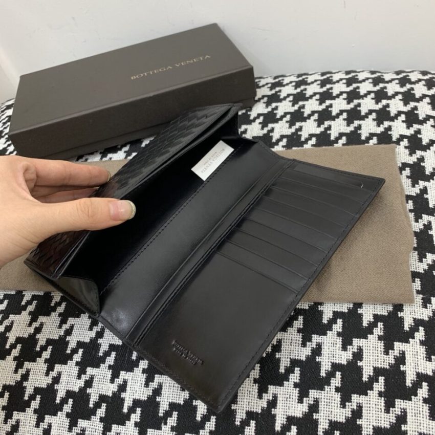 Replica Bottega Veneta Intrecciato Wallet Black - near-authentic luxury replica handbag