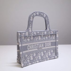 Replica Dior Tote Book Mini CD Grey - high-accuracy replica luxury purse