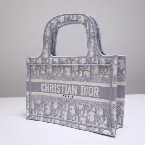 Replica Dior Tote Book Mini CD Grey - high-end fake designer purse