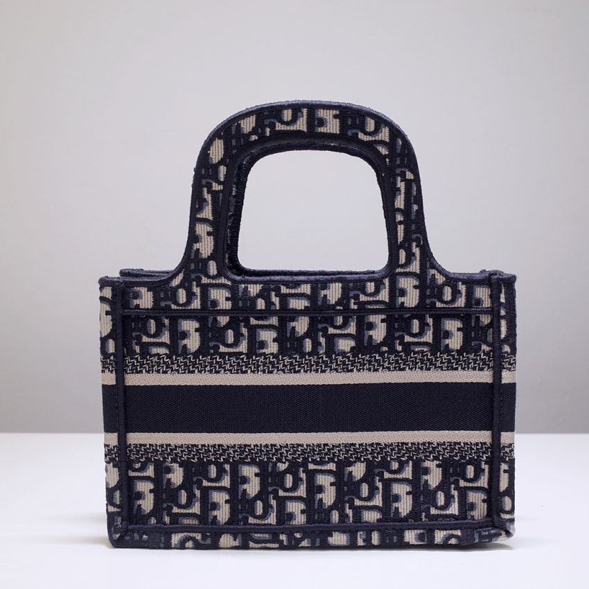 Replica Dior Tote Book Mini CD Black - high-accuracy replica luxury purse