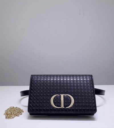 Replica Dior 30 Montaigne Pouch Black - top-rated replica designer bag