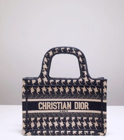 Replica Dior Tote Book Mini Houndstooth - best-selling designer handbag dupe