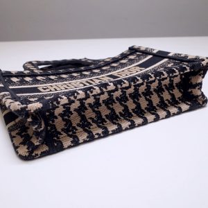 Replica Dior Tote Book Mini Houndstooth - top-tier luxury replica shoulder bag