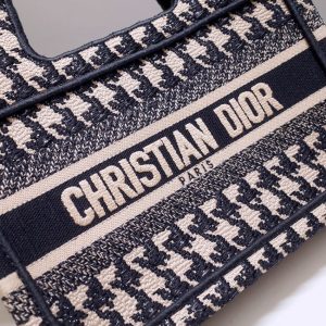 Replica Dior Tote Book Mini Houndstooth - high-quality designer bag clone