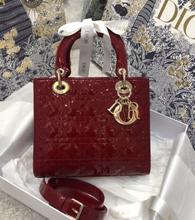 Replica Lady Dior Large Red Patent - elite superclone designer purse