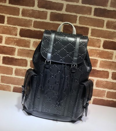 Replica Gucci Medium Backpack Full Black - 1:1 designer replica handbag
