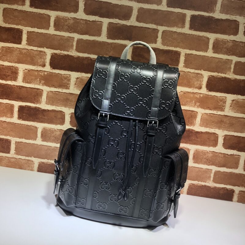 Replica Gucci Medium Backpack Full Black - 1:1 designer replica handbag