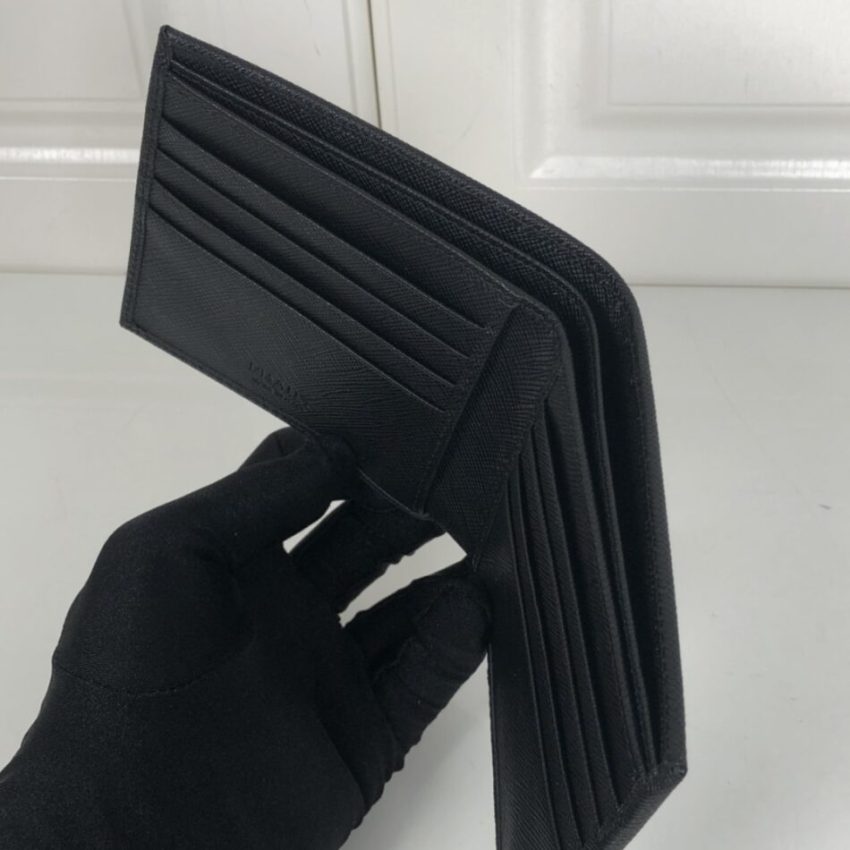 Replica Prada BiFold Wallet Black - elite superclone designer purse