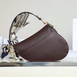 Replica Dior Saddle Bag Bordeaux - authentic-look luxury purse replica