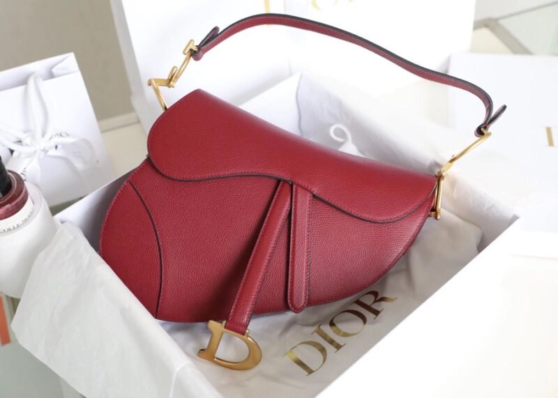 Replica Dior Saddle Bag Red - top-tier luxury replica shoulder bag