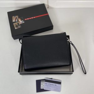 Replica Prada Saffiano Pouch - near-authentic luxury replica handbag