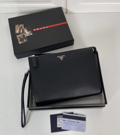 Replica Prada Saffiano Pouch - best-selling designer handbag dupe