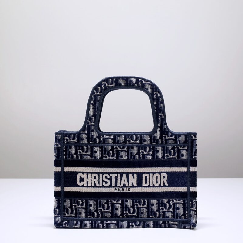 Replica Dior Tote Book Mini CD Blue - ultra-realistic fake designer tote