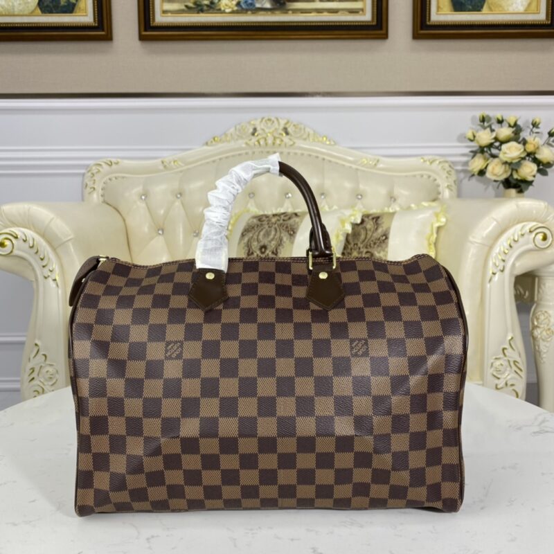 Replica Louis Vuitton Speedy Brown Grid - high-end fake designer purse