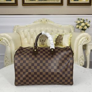 Replica Louis Vuitton Speedy Brown Grid - top-tier luxury replica shoulder bag