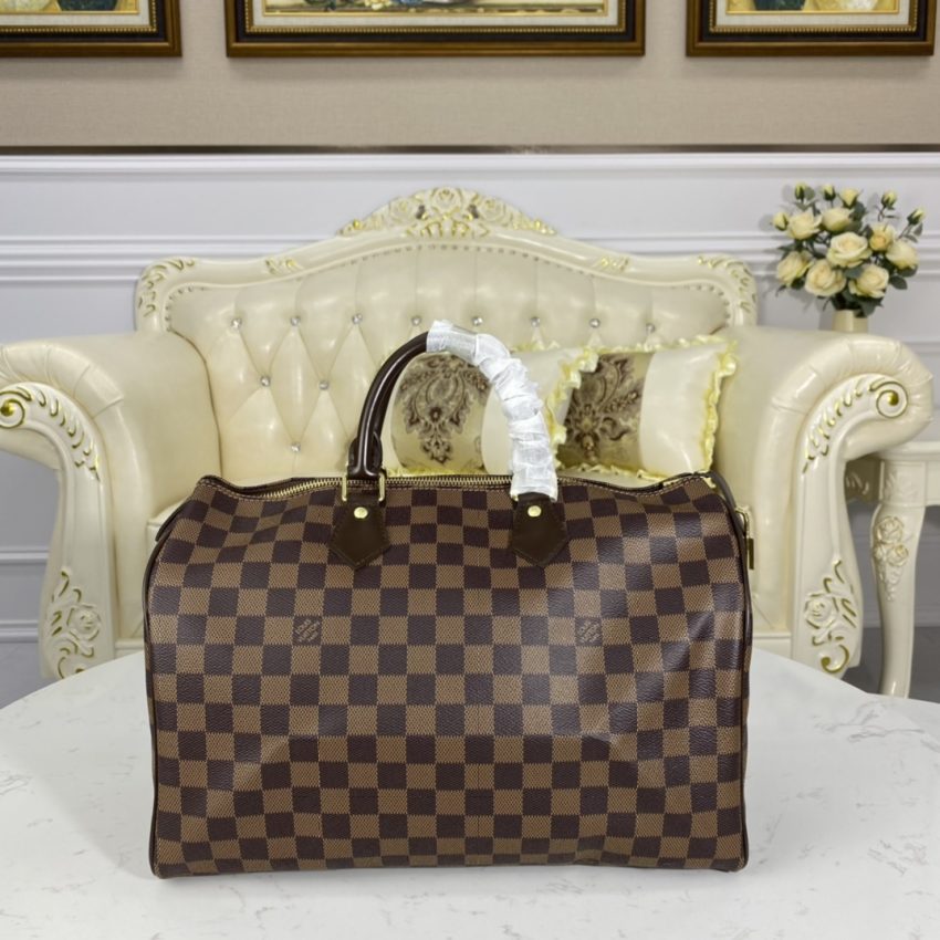 Replica Louis Vuitton Speedy Brown Grid - top-tier luxury replica shoulder bag