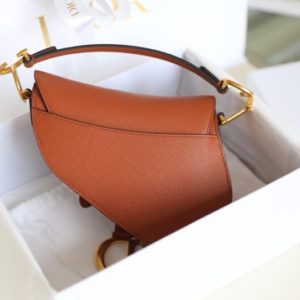 Replica Dior Saddle Bag Small Brown - 1:1 designer replica handbag