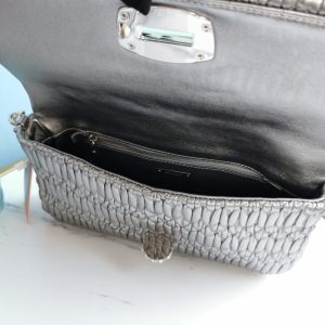 Replica Miu Miu Crystal Handbag Silver - top-tier luxury replica shoulder bag