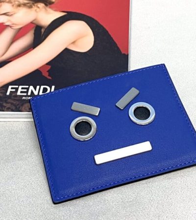 Replica Fendi Card Holder Blue - premium 1:1 fake handbag model