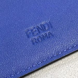 Replica Fendi Card Holder Blue - high-accuracy replica luxury purse