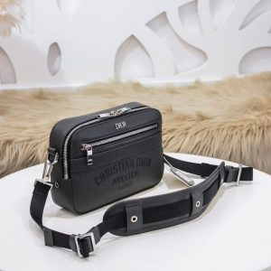 Replica Dior Safari Bag with Strap Black - premium 1:1 fake handbag model