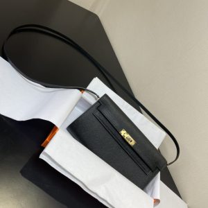 Replica Hermes Kelly Elan Black - realistic designer-inspired fake bag