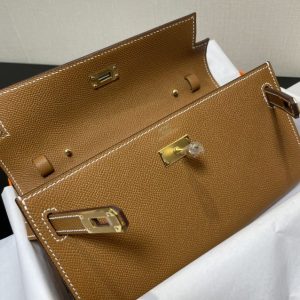 Replica Hermes Kelly Elan Brown - near-authentic luxury replica handbag