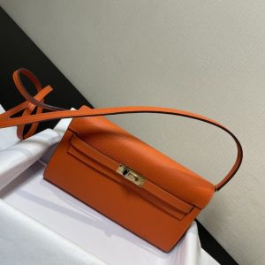 Replica Hermes Kelly Elan Orange - top-tier luxury replica shoulder bag