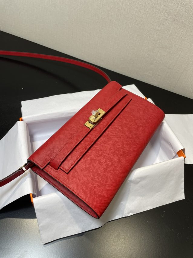 Replica Hermes Kelly Elan Red - realistic designer-inspired fake bag