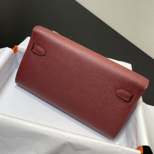 Replica Hermes Kelly Elan Bordeaux - premium 1:1 fake handbag model