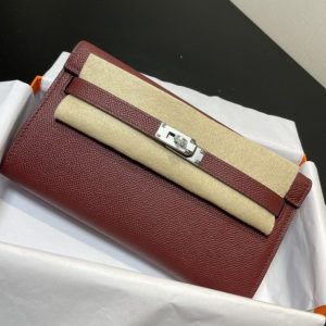 Replica Hermes Kelly Elan Bordeaux - premium 1:1 fake handbag model