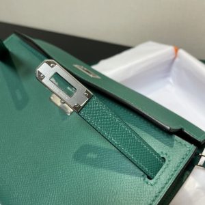 Replica Hermes Kelly Elan Green - top-tier luxury replica shoulder bag