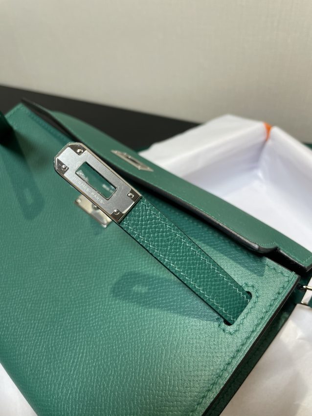 Replica Hermes Kelly Elan Green - top-tier luxury replica shoulder bag