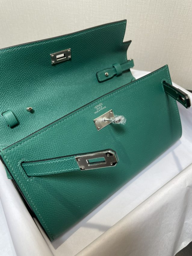 Replica Hermes Kelly Elan Green - realistic designer-inspired fake bag