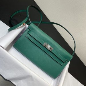 Replica Hermes Kelly Elan Green - top-tier luxury replica shoulder bag