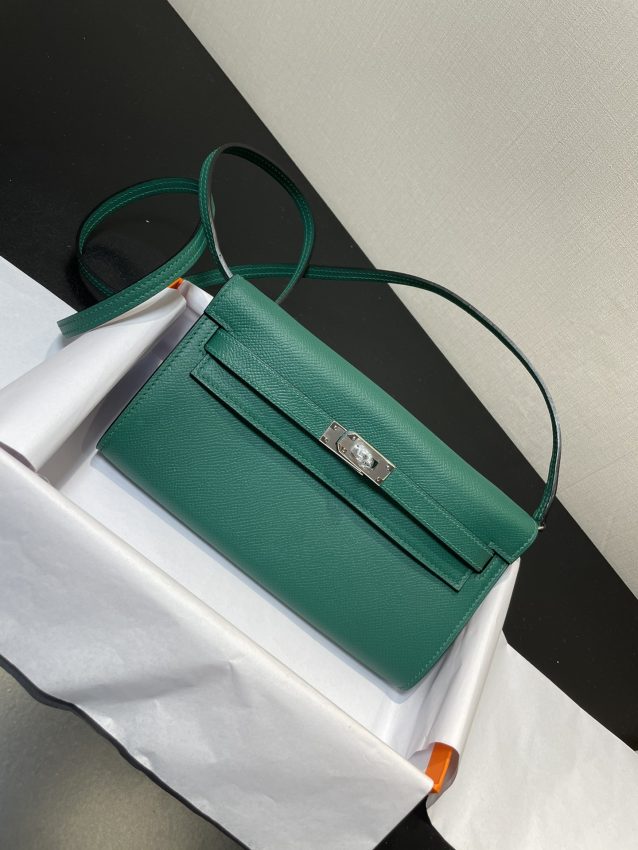 Replica Hermes Kelly Elan Green - top-tier luxury replica shoulder bag